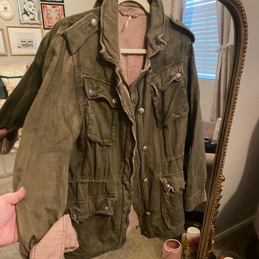 Free People LARGE Military Jacket